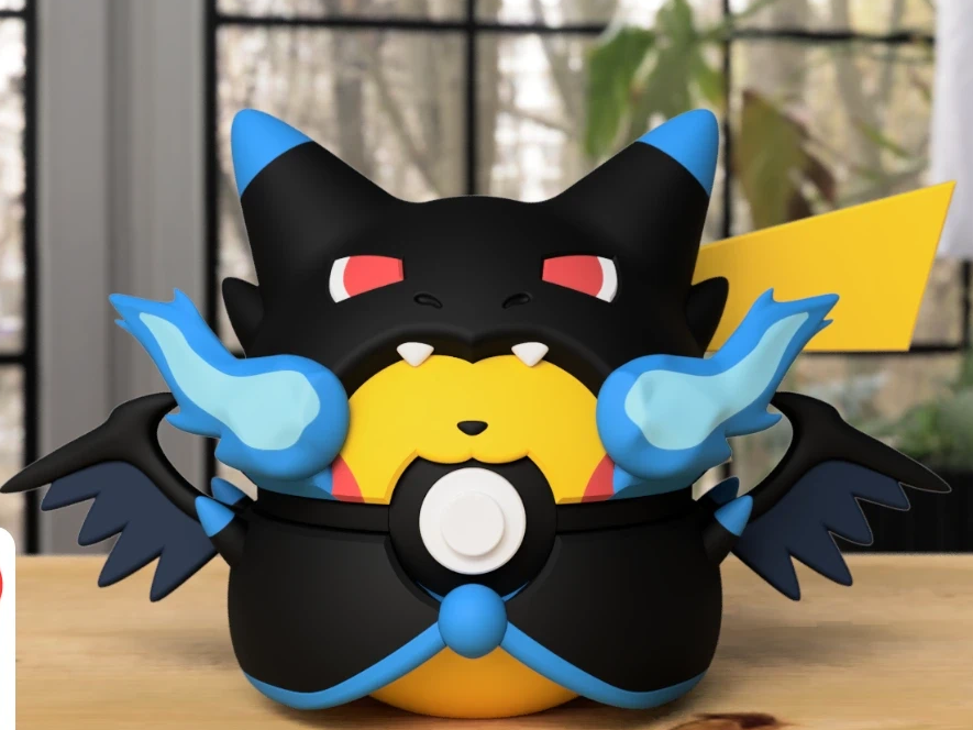 Pokeball - Poncho Pikachu & Charizard X
